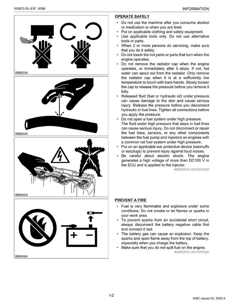 Kubota Wg972 gl e3f Engine Workshop Manual PDF | Service Repair | Instant Download image 7
