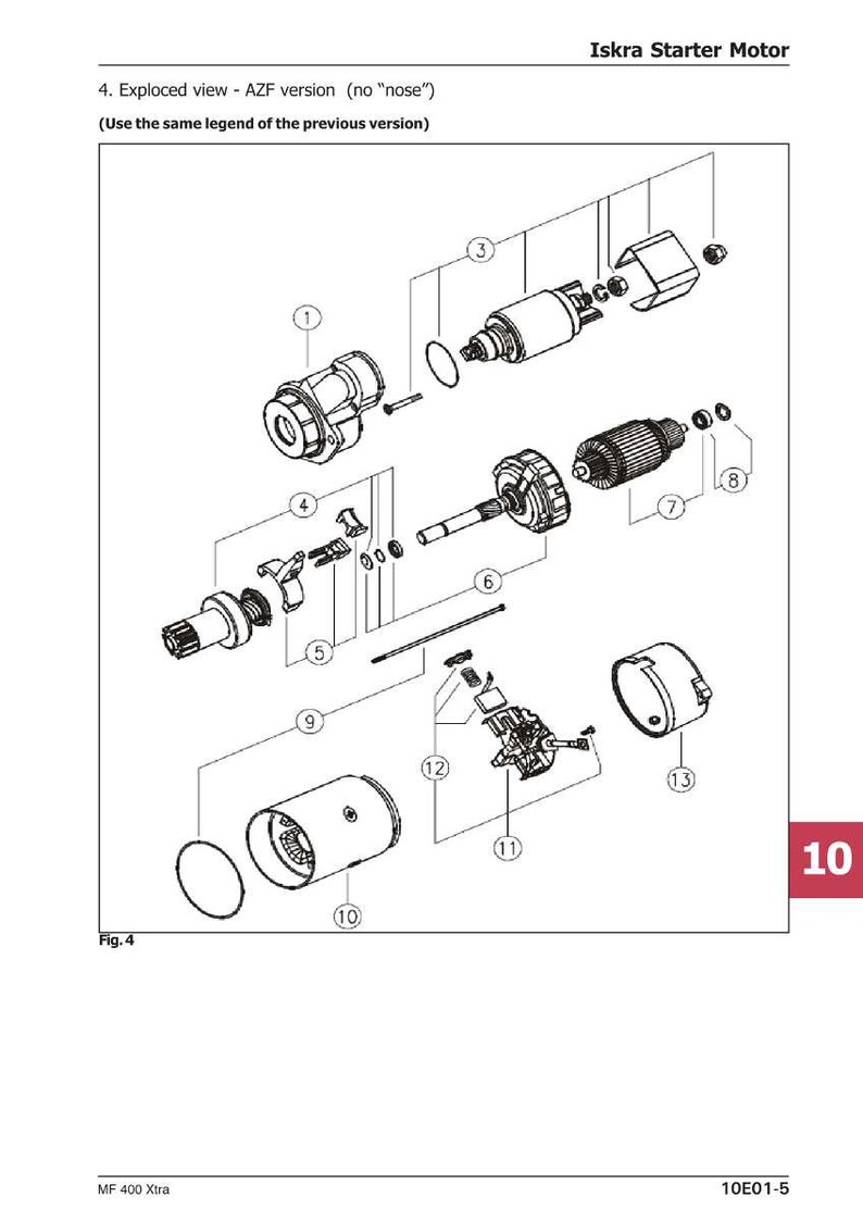 Massey Ferguson 400Xtra Serie 425x 480x Traktor Service Handbuch PDF | Werkstattreparatur | Sofort Download Bild 11