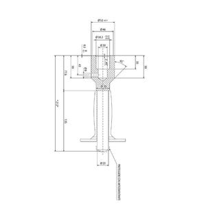 May include: Technical drawing of a T12 tool, featuring detailed dimensions in inches and millimeters. The diagram includes measurements for various parts, such as the handle and head, with annotations in multiple languages.
