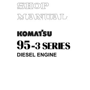 Komatsu 95-3-serien dieselmotor servicehandbok reparation verkstad PDF-nedladdning bild 3