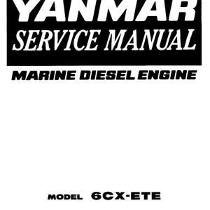Yanmar 6Cx ete Marine engine Service Manual PDF | Workshop Repair | Instant Download image 2