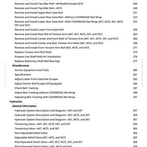 John Deere 447 457 467 547 557 567 Silage Special Baler Repair Manual PDF | Service Workshop | Instant Download image 3