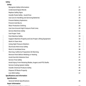 Teknisk manual för John Deere 2500E, 2500B Hybrid åkgräsklippare i PDF-format | Direkt nedladdning bild 3