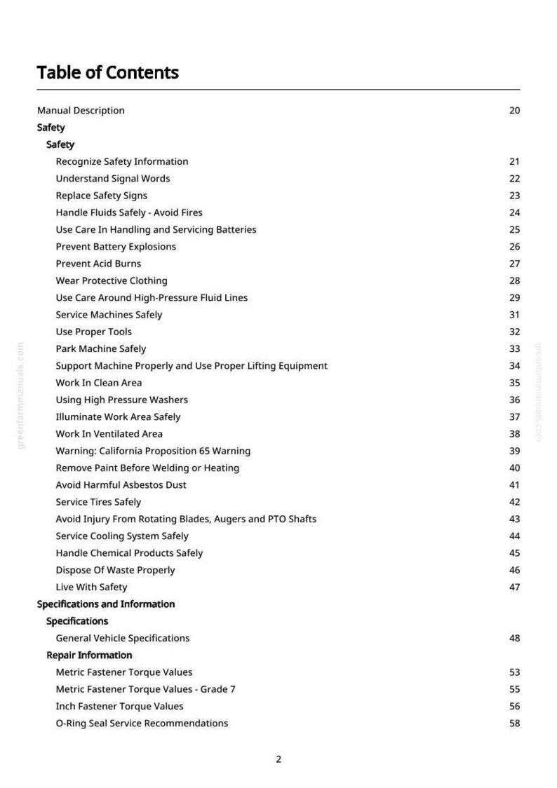 Teknisk manual för John Deere 2500E, 2500B Hybrid åkgräsklippare i PDF-format | Direkt nedladdning bild 3