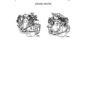 Hyundai HG130,HG170 Engine Manual Motor Grader Service Manual | Pdf | Instant Download image 1