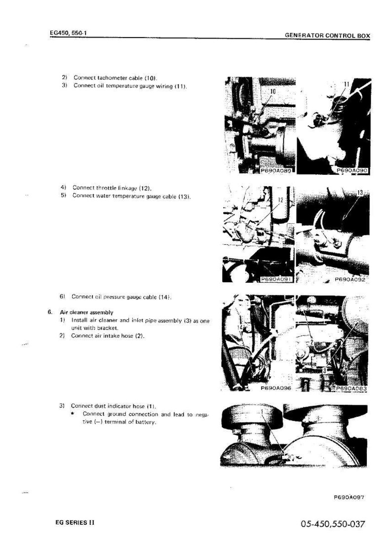 Komatsu EG-serie II motor servicehandbok reparation verkstad PDF bild 11