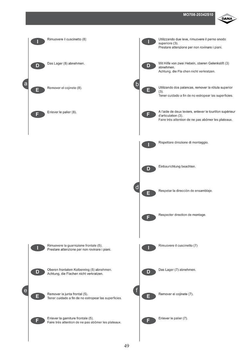 Dana 708 110 Steering axle Workshop Manual PDF | Service Repair | Instant Download image 5