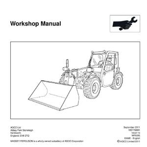 Massey ferguson Mf9205 Telescopic handler Service Manual PDF | Workshop Repair | Instant Download image 2
