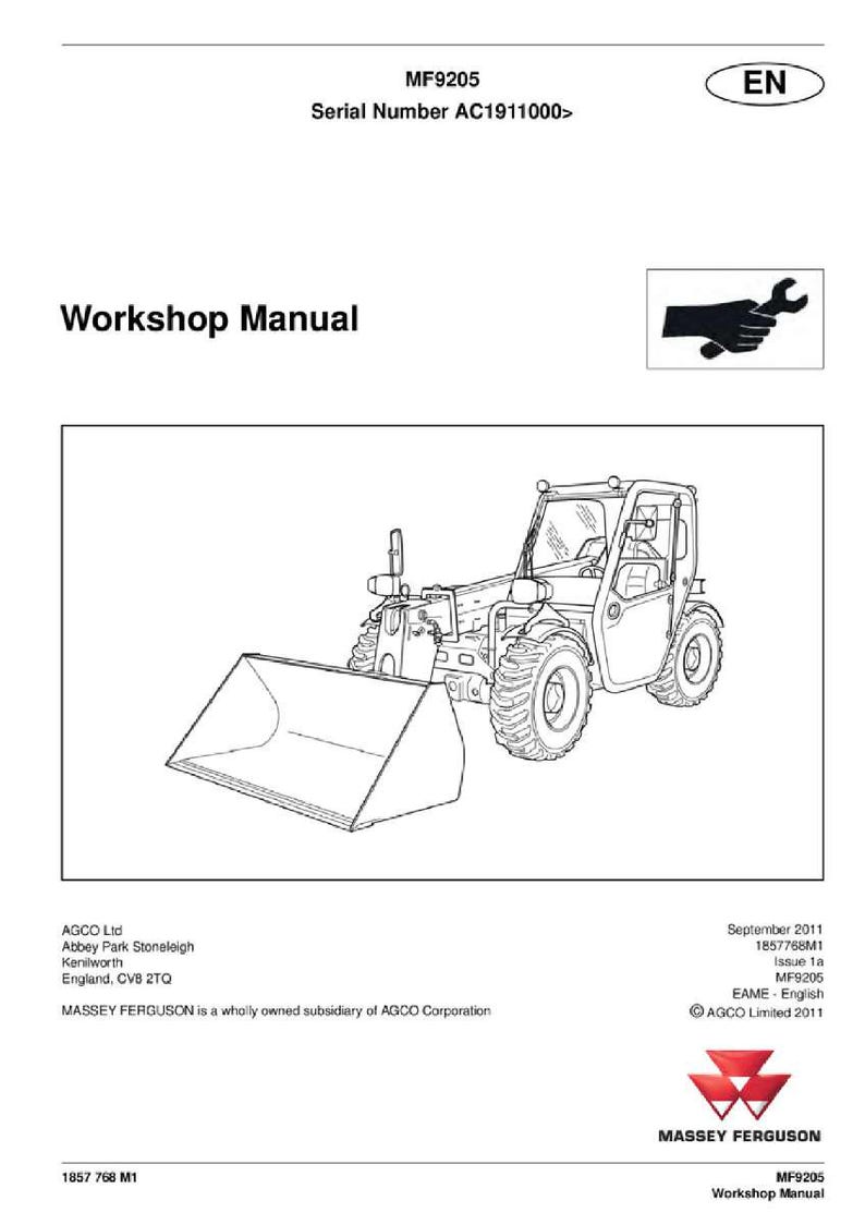 Massey ferguson Mf9205 Telescopic handler Service Manual PDF | Workshop Repair | Instant Download image 2