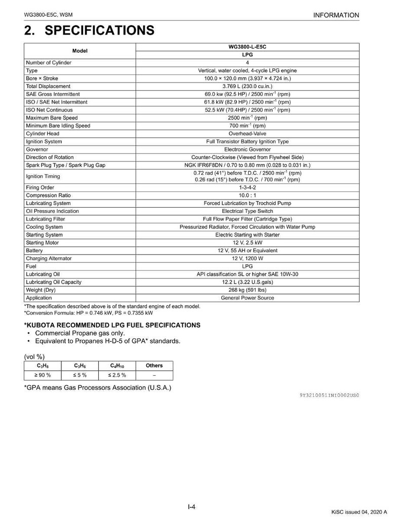 Kubota Wg3800 e5c Engine Workshop Manual PDF | Service Repair | Instant Download image 9