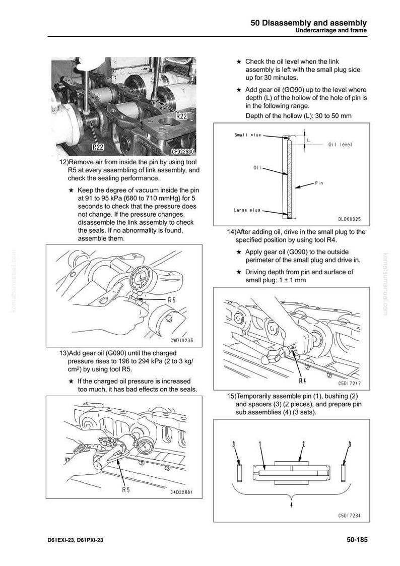 Pode incluir: Um diagrama t&eacute;cnico de um manual que detalha a desmontagem e montagem de um trem de aterragem e uma estrutura. A imagem inclui diagramas, medi&ccedil;&otilde;es e instru&ccedil;&otilde;es para procedimentos mec&acirc;nicos, com texto e ilustra&ccedil;&otilde;es.