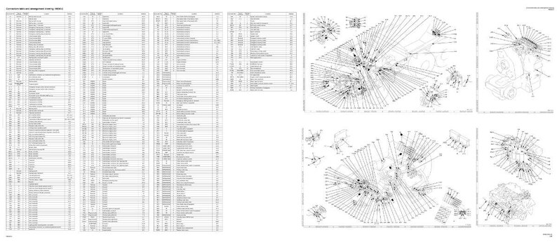 K&ouml;nnte beinhalten: Ein detailliertes technisches Diagramm mit mehreren Ansichten, das komplexe Strichzeichnungen und Anmerkungen enth&auml;lt. Das Diagramm enth&auml;lt eine Teileliste mit zahlreichen Eintr&auml;gen, wahrscheinlich f&uuml;r Maschinen oder mechanische Komponenten. Die Gesamtpr&auml;sentation ist in Schwarzwei&szlig; gehalten.