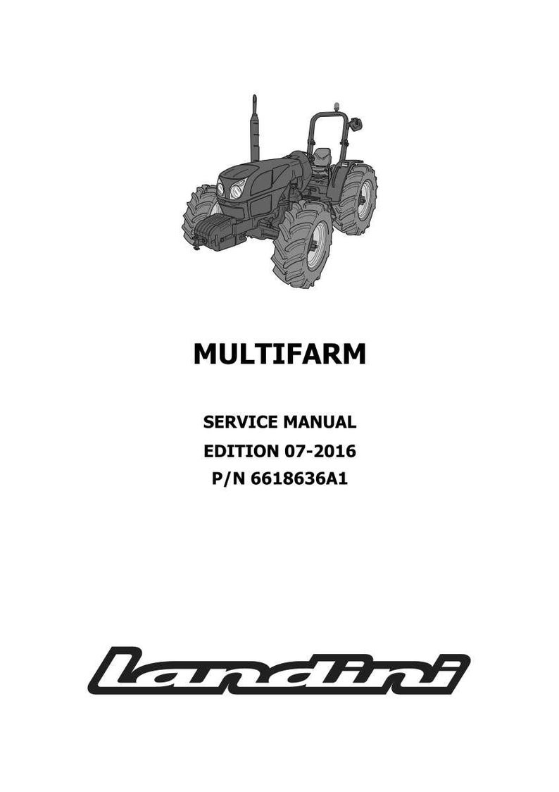 Landini Multifarm 75-80-90 Traktor Verkstadsmanual PDF - Perkins T2 bild 2