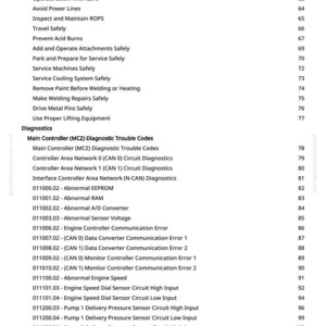 Manual de pruebas de la excavadora John Deere 210 P en formato PDF / Descarga instantánea imagen 2