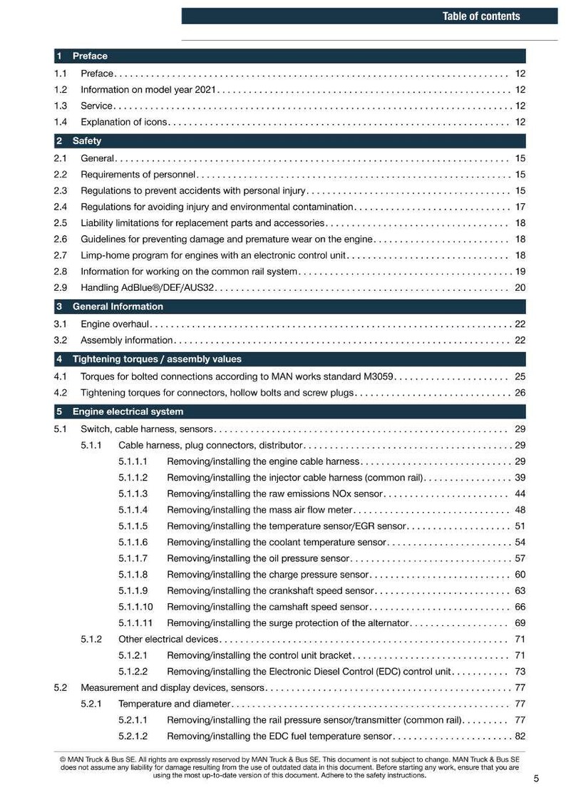 Man D3876 le1xx my2021 Engine Service Manual PDF | Workshop Repair | Instant Download image 11