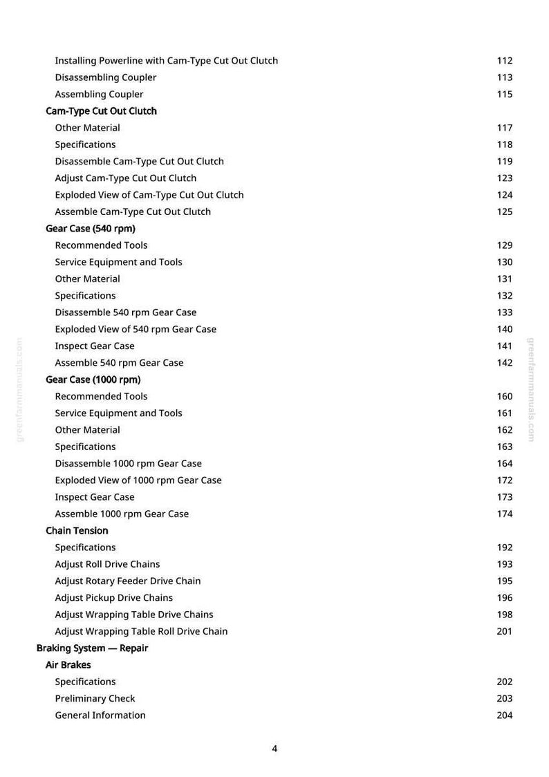 John Deere 744 Inplastningspress Teknisk manual Service PDF Verkstad Ladda ner bild 6