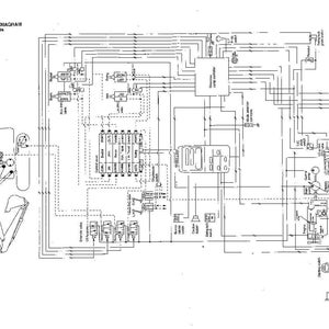 May include: A detailed black and white diagram of a total system, likely for a piece of machinery. The diagram includes various components, lines, and text labels, with the title "TOTAL SYSTEM DIAGRAM" at the top. The diagram is complex and technical.