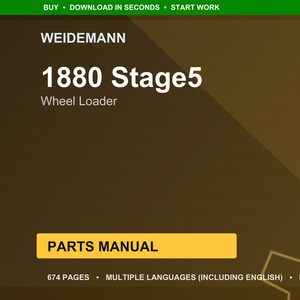 Weidemann 1880 Stage5 ホイールローダー パーツマニュアル PDF | 図解カタログ | 即時ダウンロード 画像 1