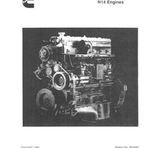 Cummins N14-seriens motorservicehandbok, reparationsverkstad, PDF-nedladdning bild 3