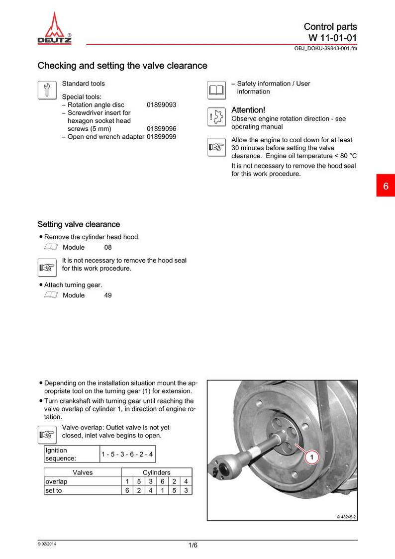 Instrukcja serwisowa silnika Deutz Tcd 6.1 l6 w formacie PDF | Naprawa serwisowa | Natychmiastowe pobranie zdjęcie 5