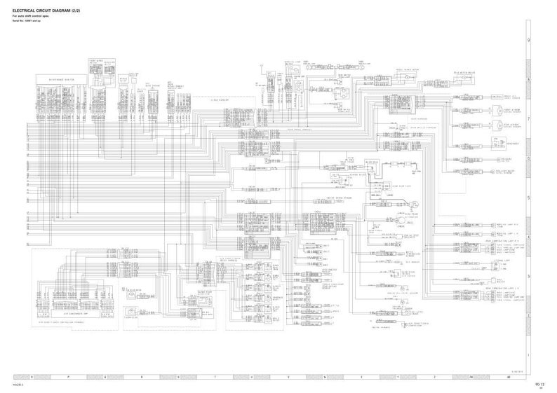 May include: A detailed electrical circuit diagram, printed on white paper. The diagram features numerous lines, symbols, and text labels, illustrating the complex wiring of a system. The title "ELECTRICAL CIRCUIT DIAGRAM (S/F)" is at the top.