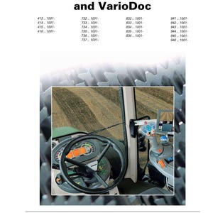 May include: Image of a tractor interior with a steering wheel, dashboard, and control panel. The image includes the text "Service Training" and "VarioGuide / VarioGuide light and VarioDoc". The Fendt logo is visible at the bottom.
