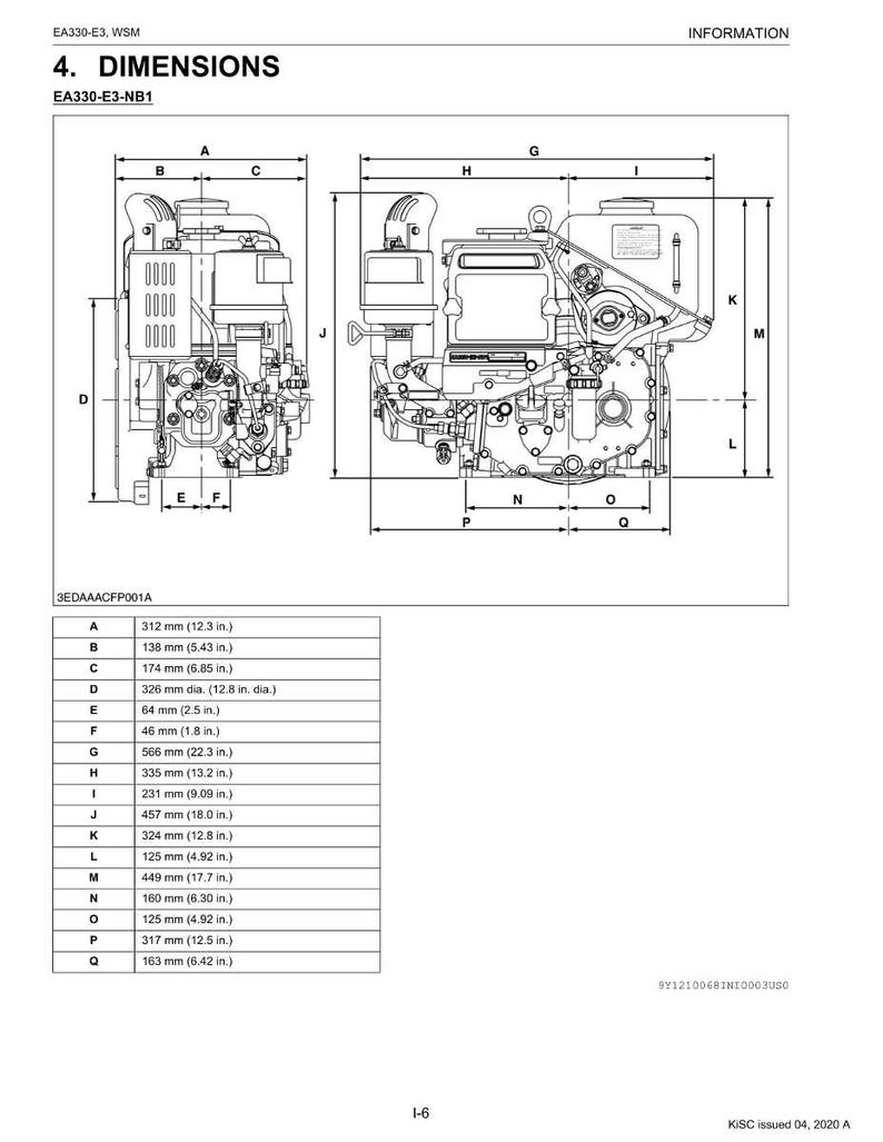 Kubota Ea330 e3-serie dieselmotor Werkplaatshandleiding pdf | Servicereparatie | Direct downloaden afbeelding 11