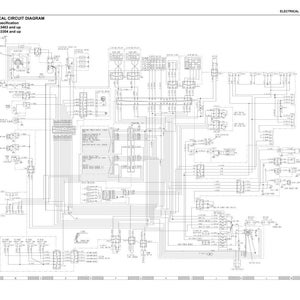 May include: A detailed electrical circuit diagram with the title "ELECTRICAL CIRCUIT DIAGRAM" and the specifications "DS6EX-12 63403 and up" and "DSPC-12 63304 and up". The diagram is complex, featuring numerous lines, symbols, and text labels.