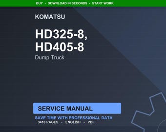 Komatsu HD325-8 HD405-8 Dump Truck Service Manual PDF