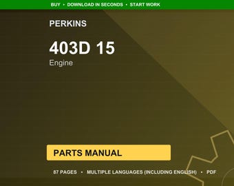 Perkins 403D 15 Engine Parts Manual PDF | Illustrated Catalog | Instant Download