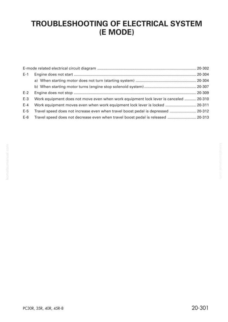 Komatsu PC30R-8 PC35R-8 PC40R-8 PC45R-8 Excavator Service Manual image 6