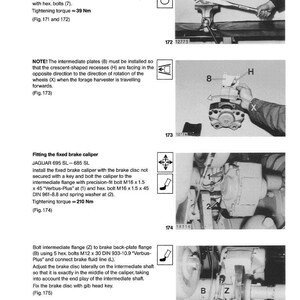 May include: Technical diagram illustrating the assembly of a fixed brake caliper, including instructions for installing O-rings, bolts, and intermediate plates. The diagram includes tightening torque specifications in Newton meters.