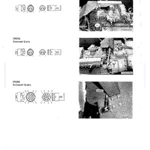 May include: Diagram of Econoseal connectors CN241, CN242, and CN250 with 2 and 12 pins, respectively. Includes detailed illustrations of the connectors and their placement on an engine. The image also shows the text "82-88-8" and "HD325-5".