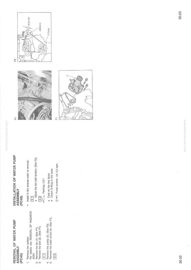 Komatsu PC40-6F hydraulisk grävmaskin servicemanual reparation verkstad PDF-nedladdning bild 7