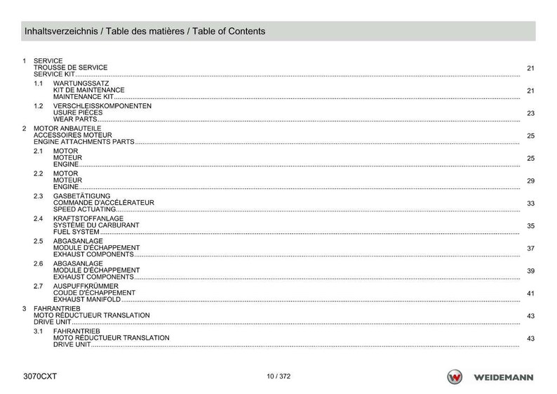 Manuale ricambi per pala gommata telescopica Weidemann 3070Cx60 in formato PDF / Catalogo illustrato / Download immediato immagine 11