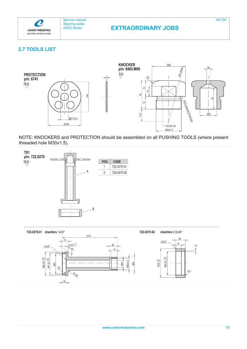 Comer Ag22 std Axle Werkstatt-Handbuch PDF | Service Reparatur | Sofort Download Bild 9