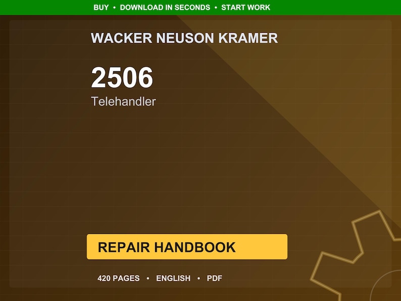 Manual de reparación en PDF / Taller de servicio / Descarga instantánea de la manipuladora telescópica Wacker Neuson Kramer 2506 imagen 1