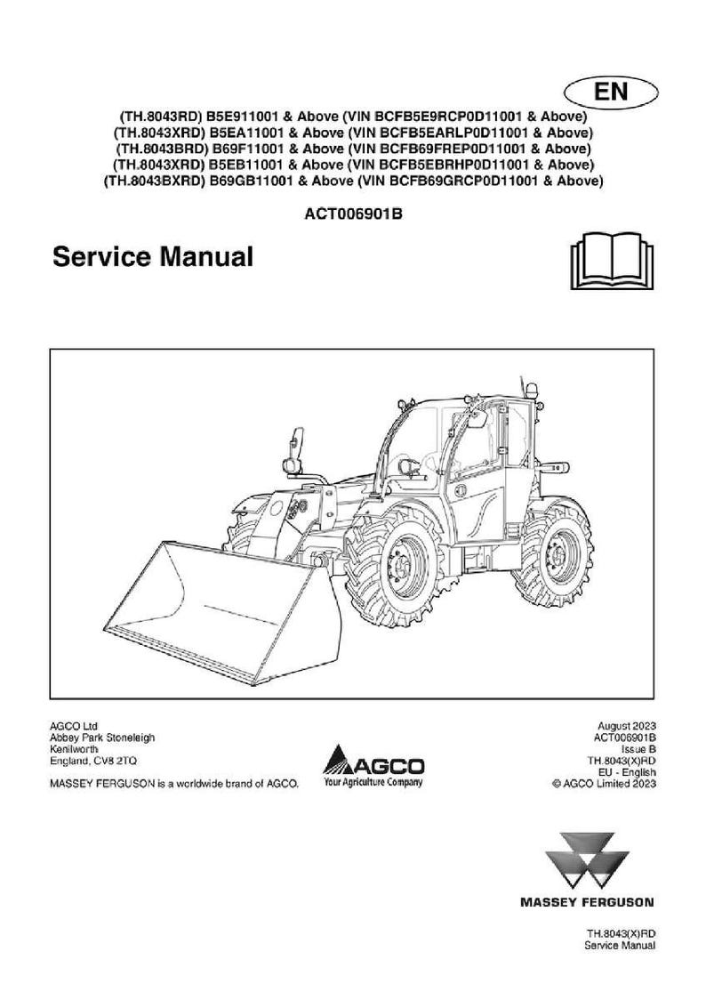 Massey Ferguson Th 8043rd 8043brd 8043xrd 8043bxrd stage 5 Verreiker Servicehandleiding pdf | Werkplaatsreparatie | Direct downloaden afbeelding 2