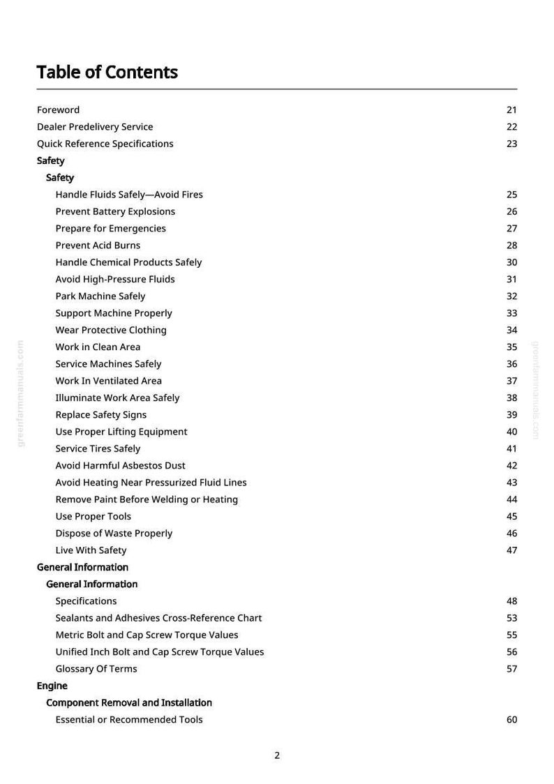 John Deere 7210, 7410, 7510 Tractor Technical Manual PDF | Instant Download image 3