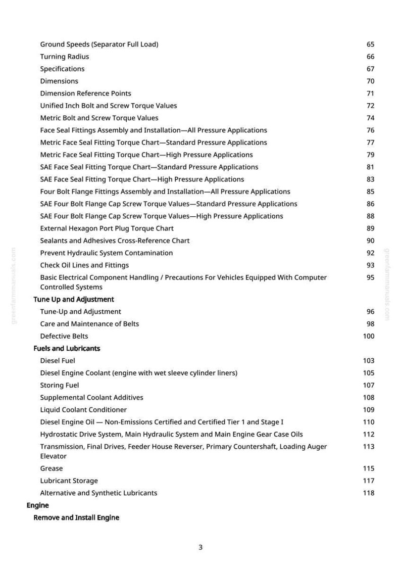 John Deere 9660 Cts Självgående Skördetröska Teknisk Manual Service PDF Verkstad Nedladdning bild 3
