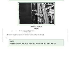 John Deere W235 W260, 500D, 500R, 525D, 530D, 536D, 994, 995 Roterande Självgående Strängläggare Reparationsmanual Pdf Ladda ner bild 7
