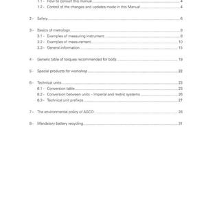 Massey Ferguson MF32 MF34 MF38 Skördetröska Servicehandbok PDF | Verkstadsreparation | Direktnedladdning bild 6
