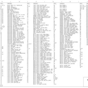 K&ouml;nnte beinhalten: Detailliertes elektrisches Schaltbild, beschriftet mit "XS6035-1 JUL 09 ELECTRICAL SCHEMATIC CIRCUIT LOCATOR #300-4", mit zahlreichen Komponenten und ihren Blattnummern. Das Diagramm befindet sich auf wei&szlig;em Hintergrund.
