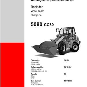 Weidemann 5080 Cc 80 Hjullastare Reservdelsmanual PDF | Illustrerad katalog | Direktnedladdning bild 2