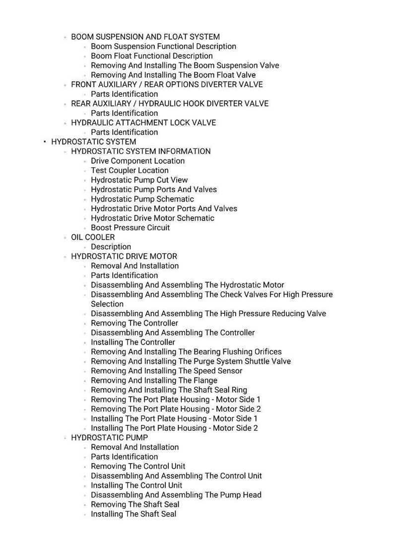 Massey ferguson Th 8043 vrd Telescopic handler Service Manual PDF | Workshop Repair | Instant Download image 6