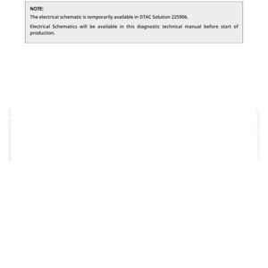 K&ouml;nnte beinhalten: Ein technisches Diagramm mit dem Titel "Row Unit Control Power and Ground 12 Volt Electrical Schematic (9-Pin) - 3131FT 31 Rows." Das Diagramm enth&auml;lt einen Hinweis auf die vor&uuml;bergehende Verf&uuml;gbarkeit des Schaltplans in DTAC Solution 225906.