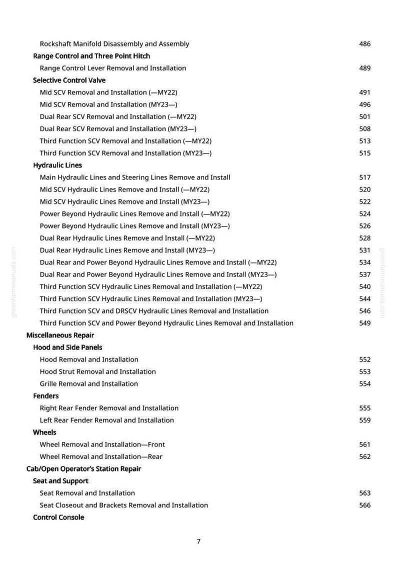 John Deere 2032R, 2038R Tractor Technical Manual PDF | Instant Download image 6