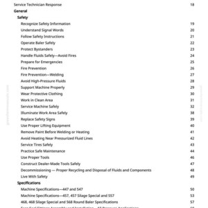 Pode incluir: Uma p&aacute;gina branca com uma tabela de conte&uacute;do de texto preto. A tabela lista t&oacute;picos de seguran&ccedil;a como "Reconhecer informa&ccedil;&otilde;es de seguran&ccedil;a" e "Preven&ccedil;&atilde;o de inc&ecirc;ndios". Os n&uacute;meros das p&aacute;ginas est&atilde;o &agrave; direita.