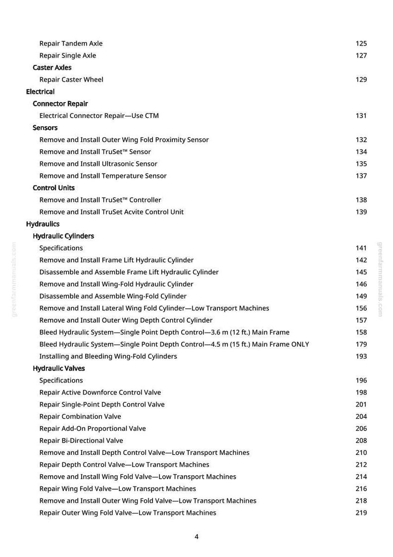 Teknisk manual för John Deere 2430C näringsspridare PDF | Direkt nedladdning bild 2