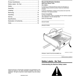 John Deere 22B gräsklipparmanual PDF | Ägarhandbok | Direkt nedladdning bild 3